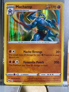 Machamp 026/073 Holo Rare Champions Path Pokemon Card